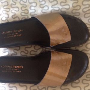 Donald Pliner gold sandals